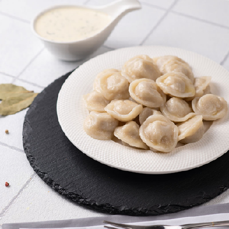 Пельмені зі свинини та телятини