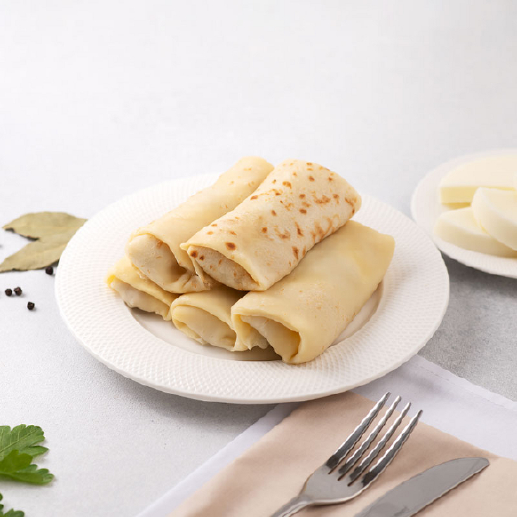 Млинці з шинкою та моцарелою