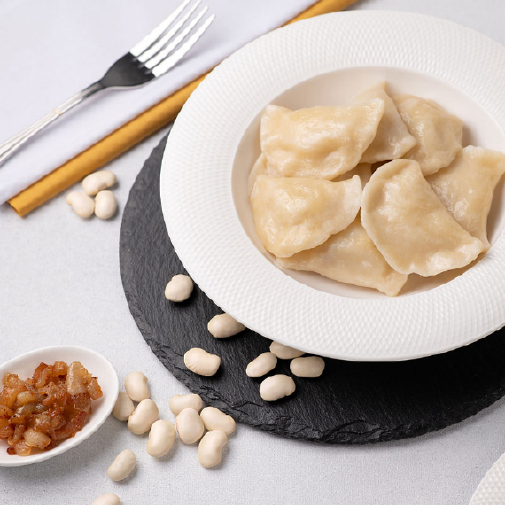 Вареники з квасолею