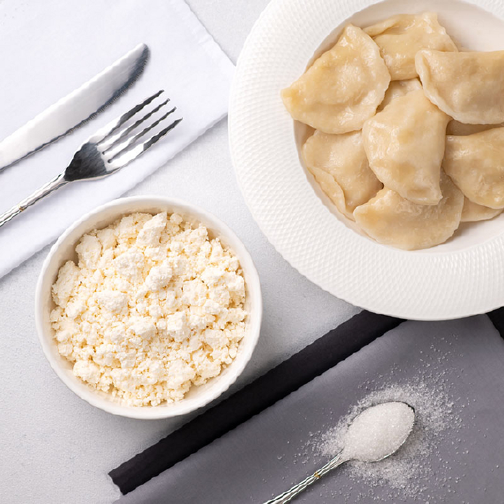 Вареники з солоним сиром